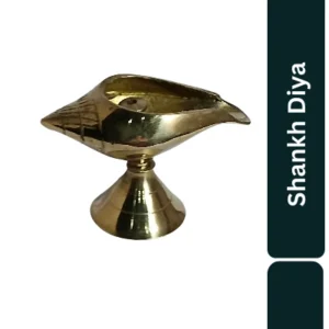 Aagam Stuti Pure Brass Shankh Diya