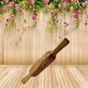 Aagam Crafts Wooden Rolling Pin Roller for Kitchen Roti Maker Belan