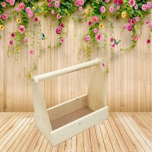 Aagam Crafts Pine Wood Fooldani Dry Fruit Basket